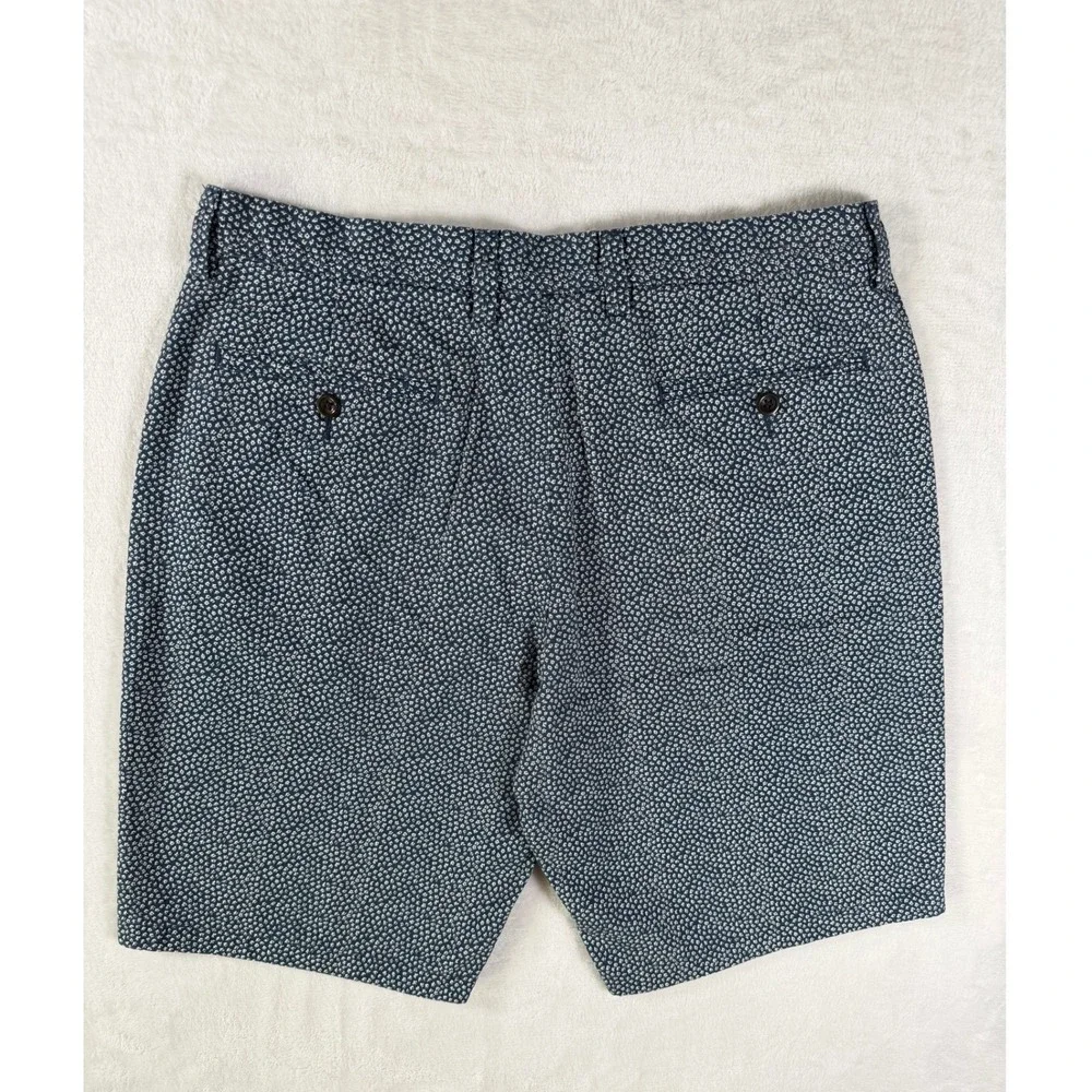 J. Crew Club Floral‎ Shorts Cotton Blend Preppy Style Blue Men's Size 34